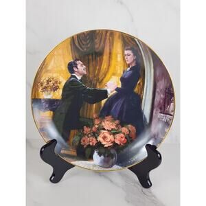 The Proposal Gone With The Wind Year 1988 Fine China 8 1/2" Wall Decor Plate Vtg